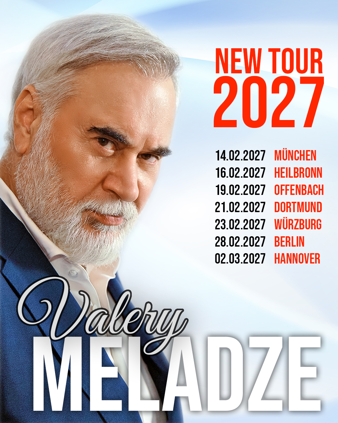Valery Meladze tour poster — 2027